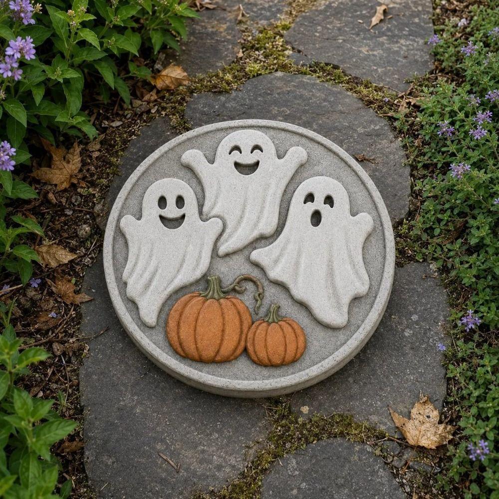 Reusable Halloween Concrete Mold Concrete Casting Path Paver Mold Halloween