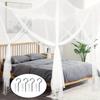 4 Corner Post Mosquito Net Canopy Drape Netting  For Full/Queen/King Indoor Outdoor