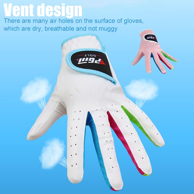 Children Golf Gloves Soft Comfortable Non Slip Breathable Glove Outdoor Mitts For Golf