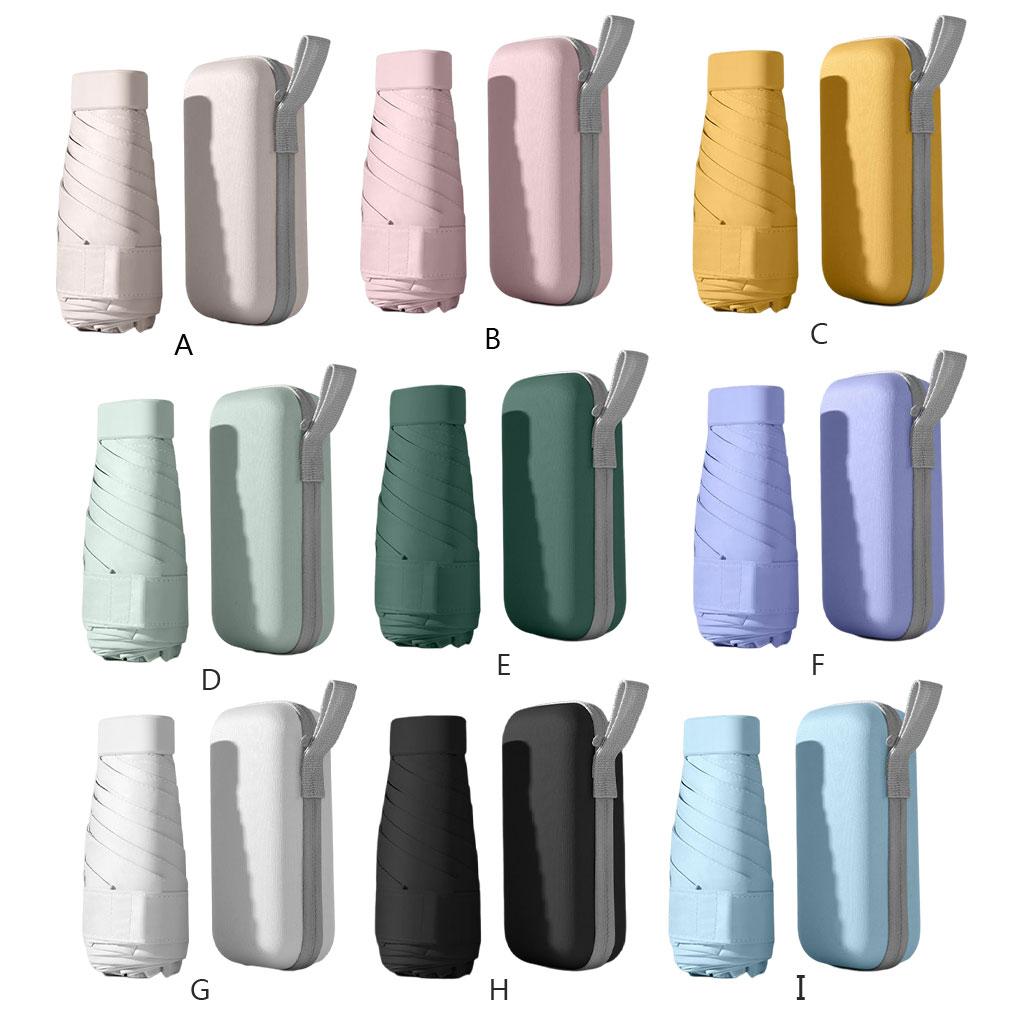 Vinyl 6 Ribs Umbrella 6-Folding Walking Windproof Portable Women Men Rain Protection Adults Foldable Umbrellas Rainy