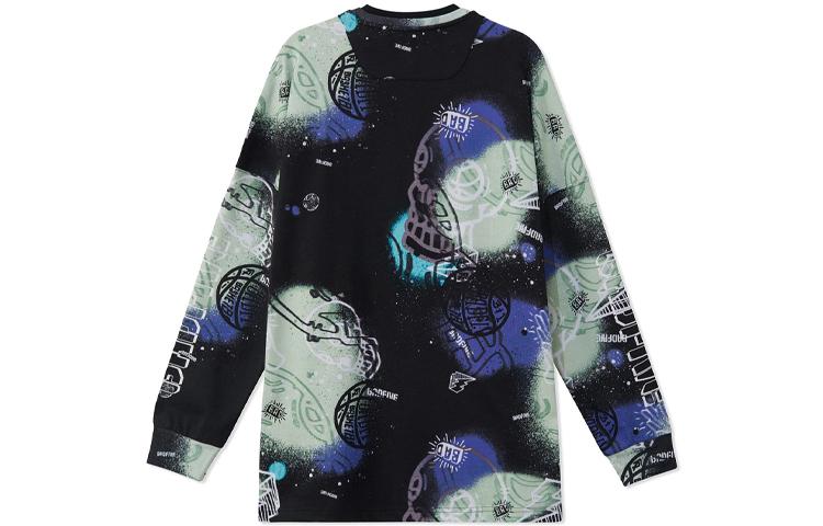 Li Ning Badfive Sweatshirt Men's Black All Over Print AHSR471-4