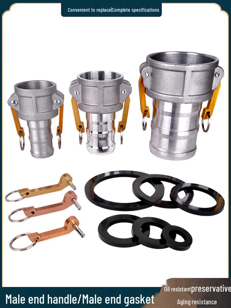 Schnellkupplung Buchse Dichtung 1-4 Zoll Dichtring Unterlegscheibe mit Laschen und Griff