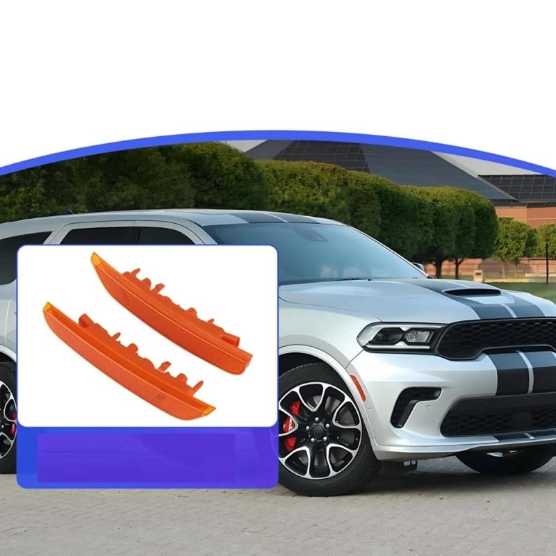 Car Front Bumper Trim Side Reflector Reflective Strips Replaces Part Number 68476819AA 68476818AA