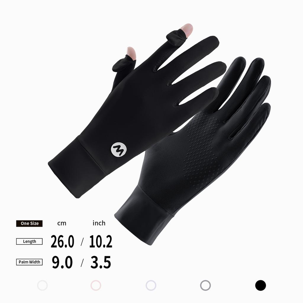 Unisex UV Protection Sunblock Gloves - Women Man Full Finger Sunscreen Gloves Touchscreen Gloves for Driving Hiking Riding