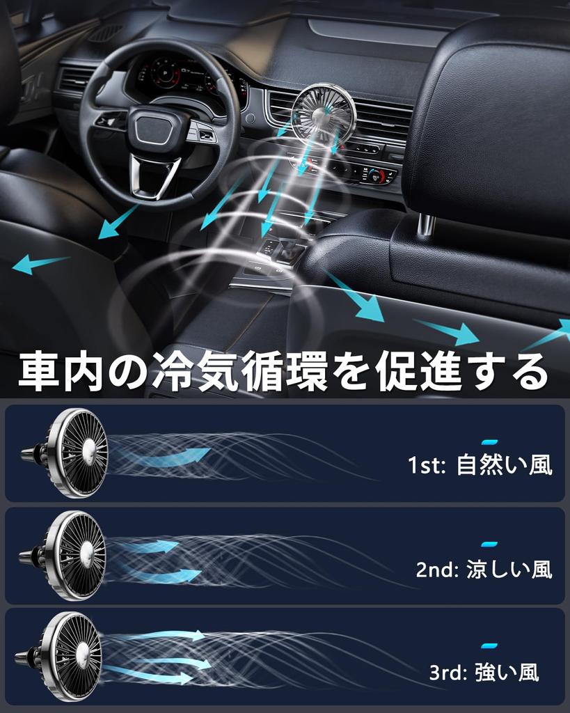 xuenair Car Air Conditioning Fan, Enhances Cold Air Circulation for Vehicles such as Sedans,
