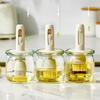 Glass Oil Bottle Silicone Brush Integrated Oil Pot Vinegar Jar Easy-Fill Wide Mouth Oil Dispenser for Barbecue Frying Baking Cooking