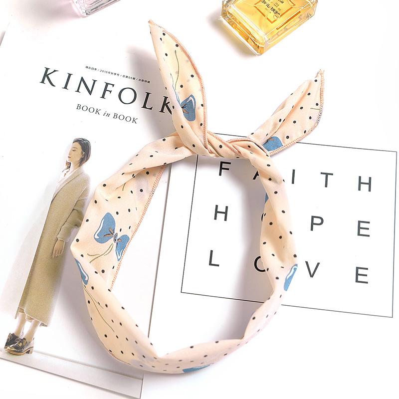 

Chic Wind Small Fresh Wire Headband Кроличьи уши Разнообразие Двойная повязка для волос Женские аксессуары для волос, Всего