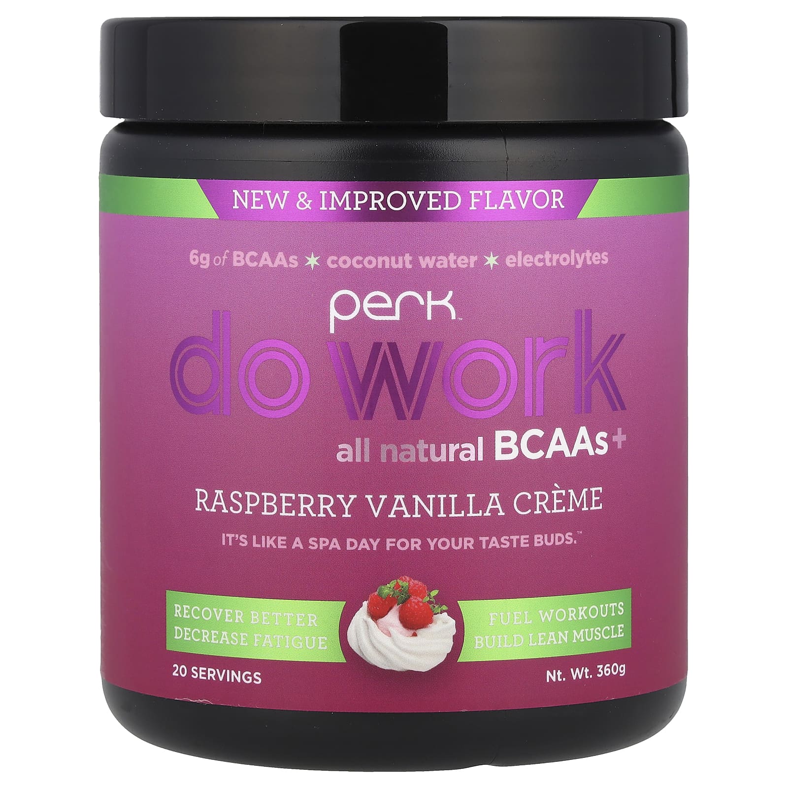 

Do Work, Natural Bcaa+, Raspberry Vanilla Cream, 360G