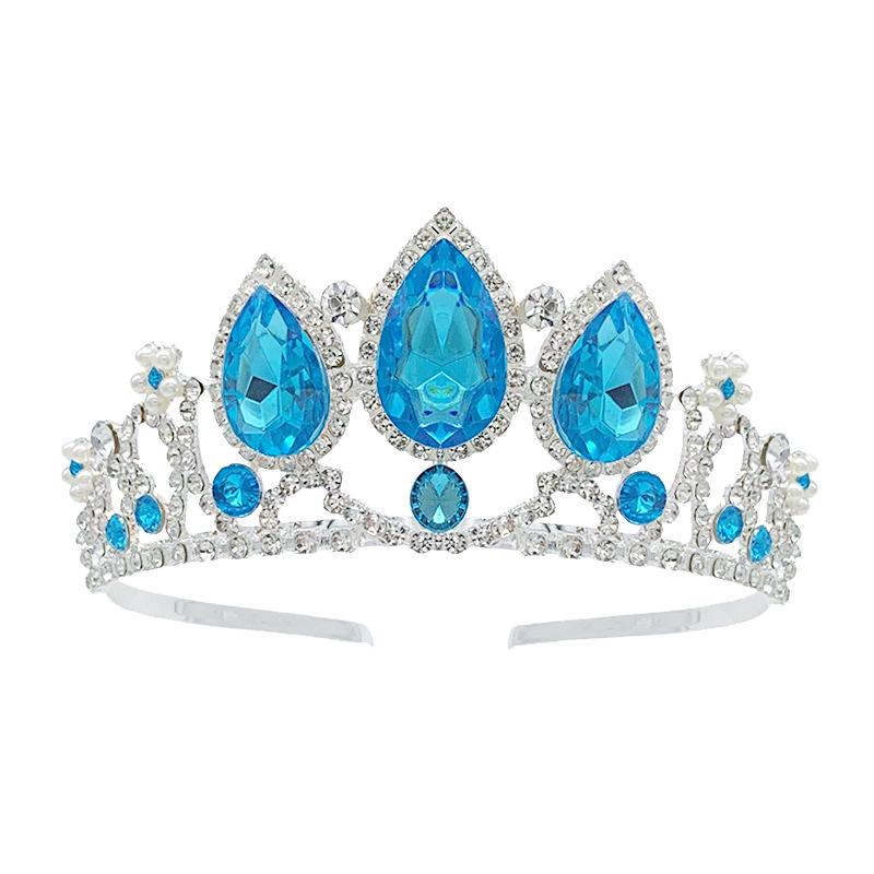 Kinder Strass Legierung Krone Stirnband - Prinzessin Kopfschmuck für Feiertag oder Geburtstagsgeschenk