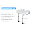 Folding Shower Bench Wall Mounted Flip-up Bath Seat Screw-in Bathroom Chair Stool with Non-slip