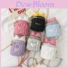 Kids Butterfly Bow Diamond Chain Mini Bag Girls Summer New Fashion Crossbody Bag Cute Bucket Bag