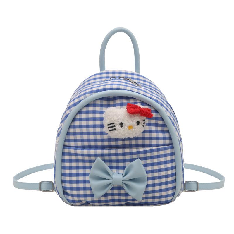 Fashion Plaid Boys And Girls Backpack Mini Cute Kindergarten Baby Small School Bag Children'S Backpack