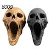 Gothic Skull Ornament Statue, 3D Printed Human Head Model for Home Aged Sculpture Decoration, Halloween Statues, Bookshelf and Desktop