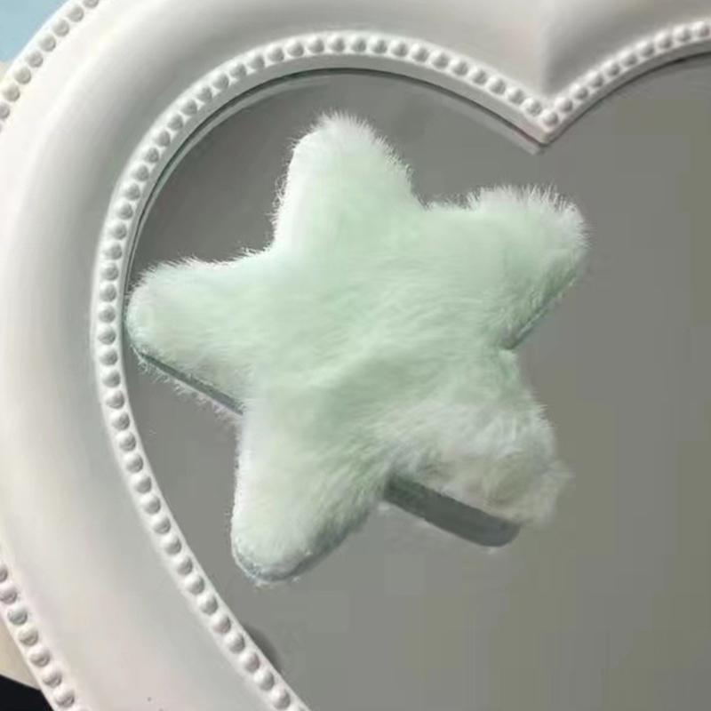 2 Pcs Bride Furry Hair Clip Sweet Girls Star Hairpin Women Girls Kids Headress
