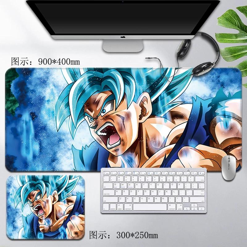 Leder Dragon Ball Mauspads Wasserdicht Son Goku Druckmuster Herren Computer Peripherie Zubehör Große Größe Gaming Tastatur Büro Schreibtischmatte