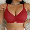 Plus Size Soft Support Wireless Push Up Bra For Women Big Cup
