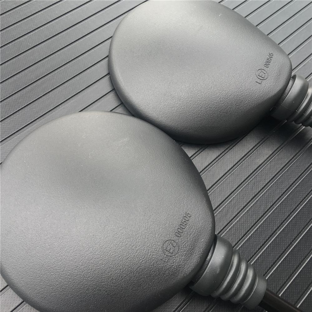Motorcycle Black Universal 10mm Side Mirror Rearview Mirror Anti-fall Folding Round