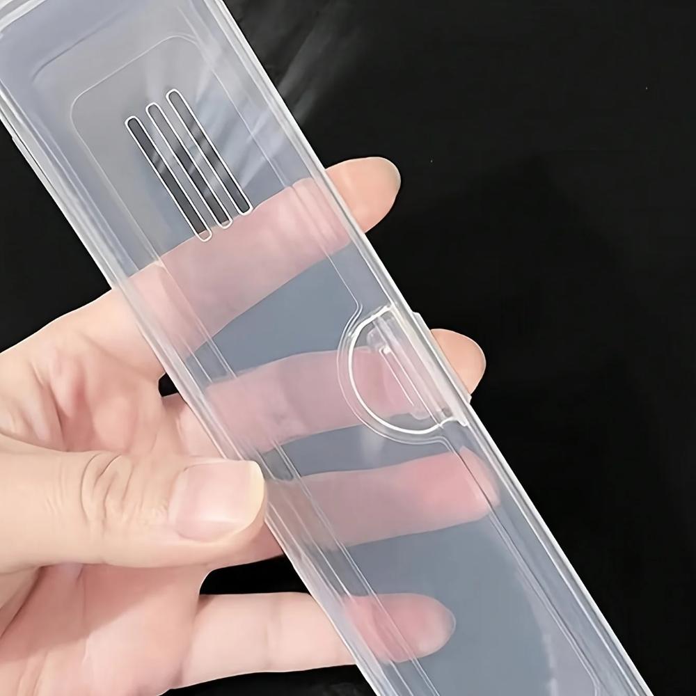 1Pcs Portable Transparent Toothbrush Box Breathable Travel Toothbrush Case Plastic Toothbrush Case For Outdoor Travel Acessories