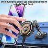 Portable Magnetic Car Wireless Charger Stand 15W Fast Charging Mobile Phone Holder Wireless Charger For iPhone Xiaomi