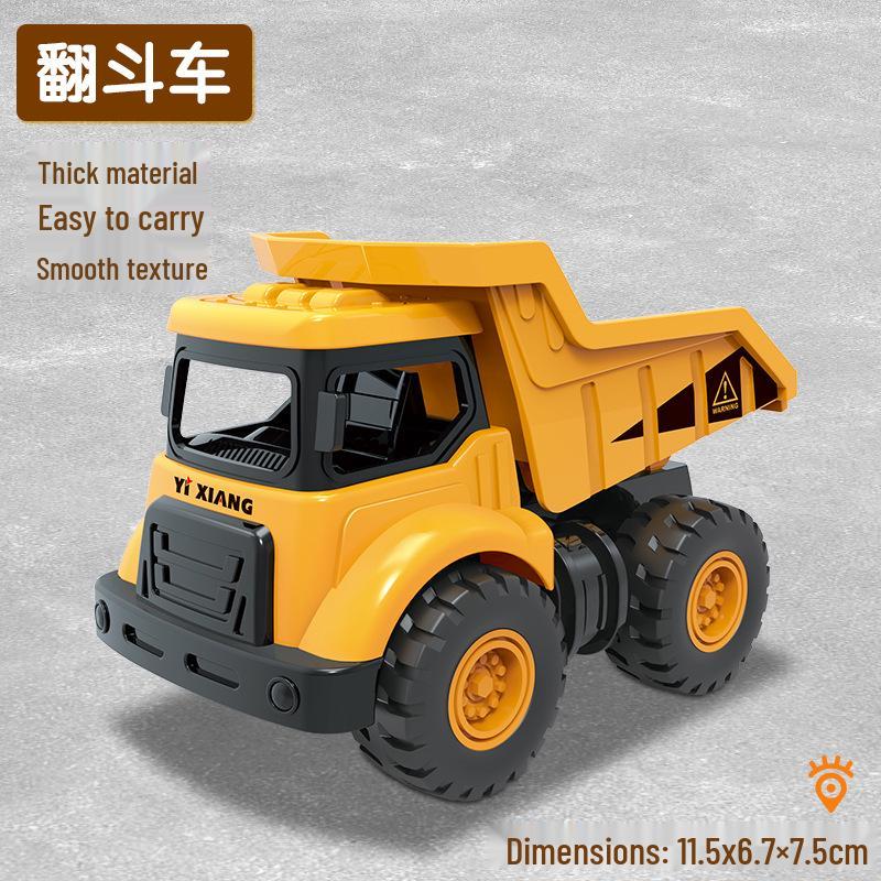 Inertial Toy Construction Vehicle for Kids