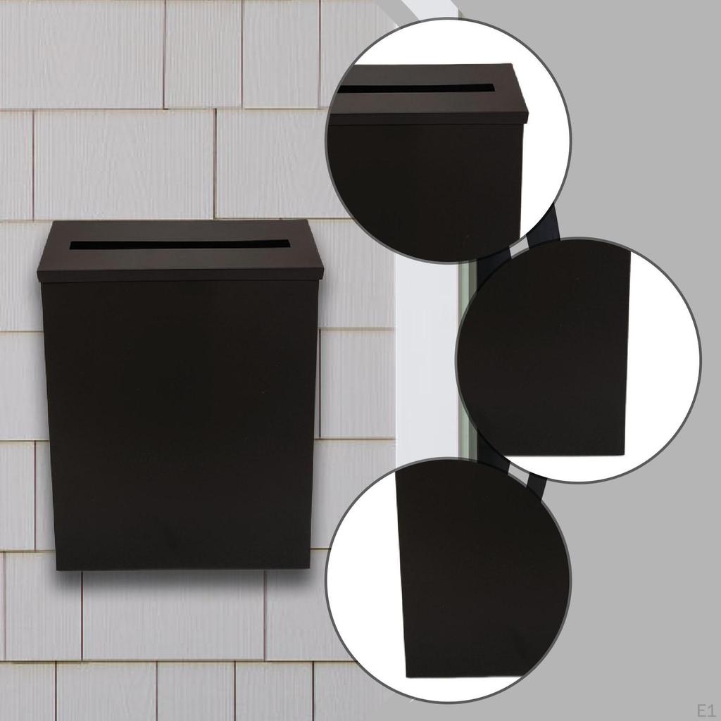 Wall Mount Mailbox Postbox Decor, Multifunctional Convenient Portable Drop Box Post Letter for
