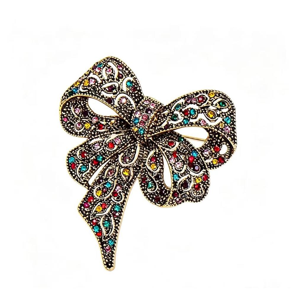 Diamond Butterfly Versatile Simple Brooch Flower Anti-light Pin Clothing Accessories Corsage