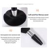 1Pc Soft Neck Face Duster Barber Black Beard Brushes Hair Cleaning Hairbrush Salon Cutting Hairdressing Styling Makeup Tools