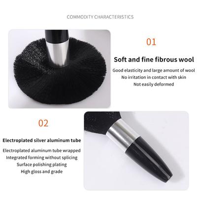 1Pc Soft Neck Face Duster Barber Black Beard Brushes Hair Cleaning Hairbrush Salon Cutting Hairdressing Styling Makeup Tools