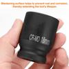 uxcell 4-Point Square Socket, 1/2" Drive, 18mm Metric Square Impact Socket, CR-MO Blackening Standard Wheel Socket, Air Tool for Automotive Repair, Ma