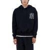 MLB Logo Printed Casual Long Sleeve Hoodie Unisex Hoodies Black 3AHDB0336-50BKS