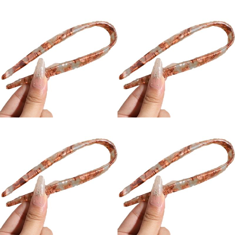 Chinese-style New Chinese Retro U-shaped Acetate Hairpin Fashion Gold Label Simple Hairpin Hair Accessory