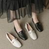 loafers new spring and summer soft leather French shoes versatile one-pedal British style thick heel single shoes women