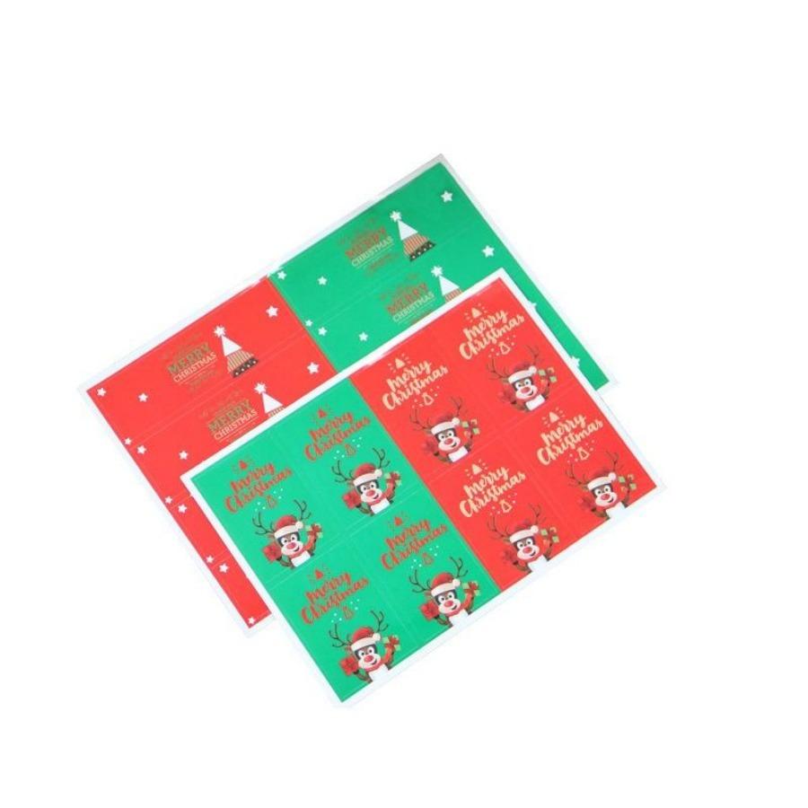 New Christmas Adhesive Sticker Adhesive Label Gift Box Sealing 8/ Sheet
