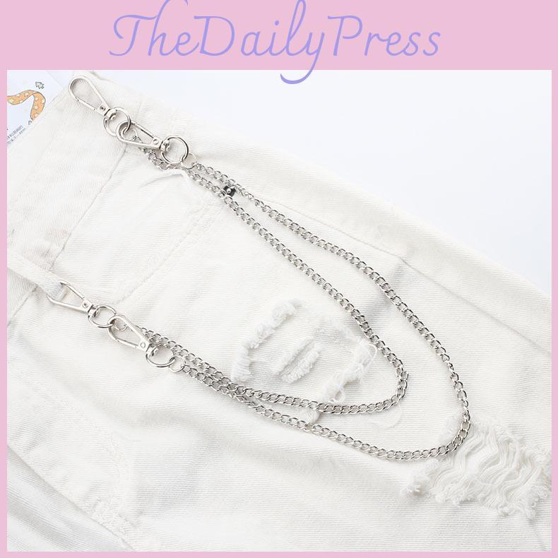 Metal Hip Hop Waist Chain Unisex Jewelry For Casual Spring Daily Wear