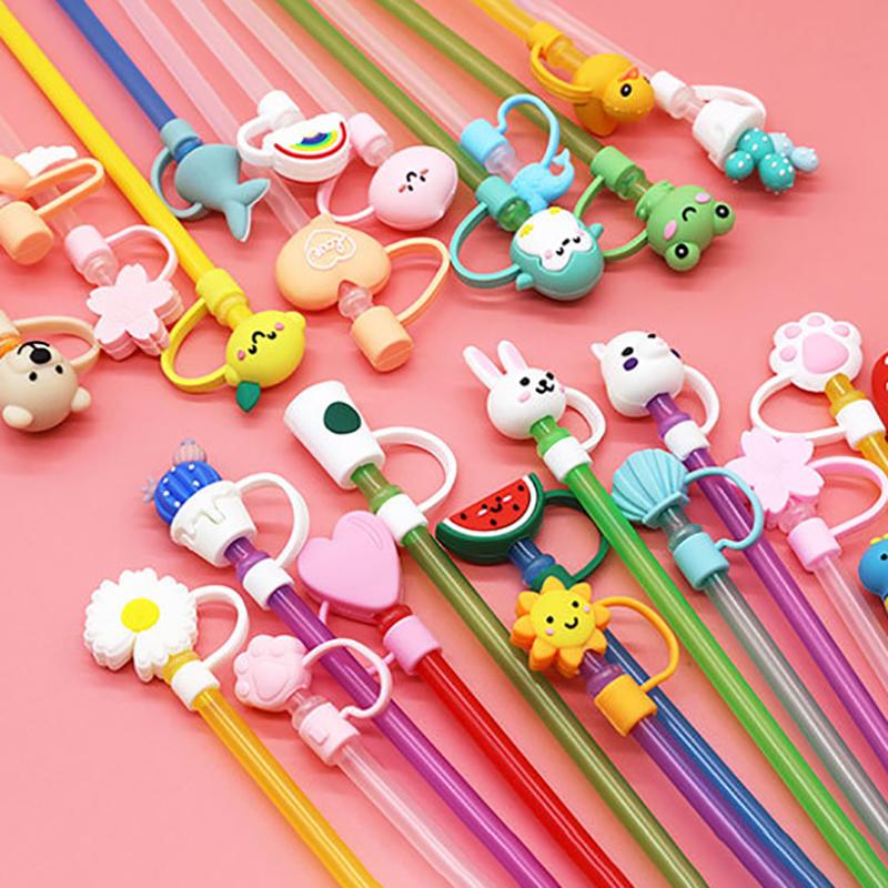 Silicone Material Dustproof Reusable Plugs Straw Cap Environmental Protection