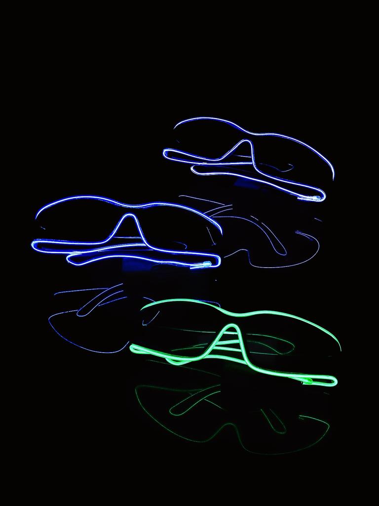 Wireless EL luminous glasses LED pixel sunglasses for disco KTV bar concert flash atmosphere party