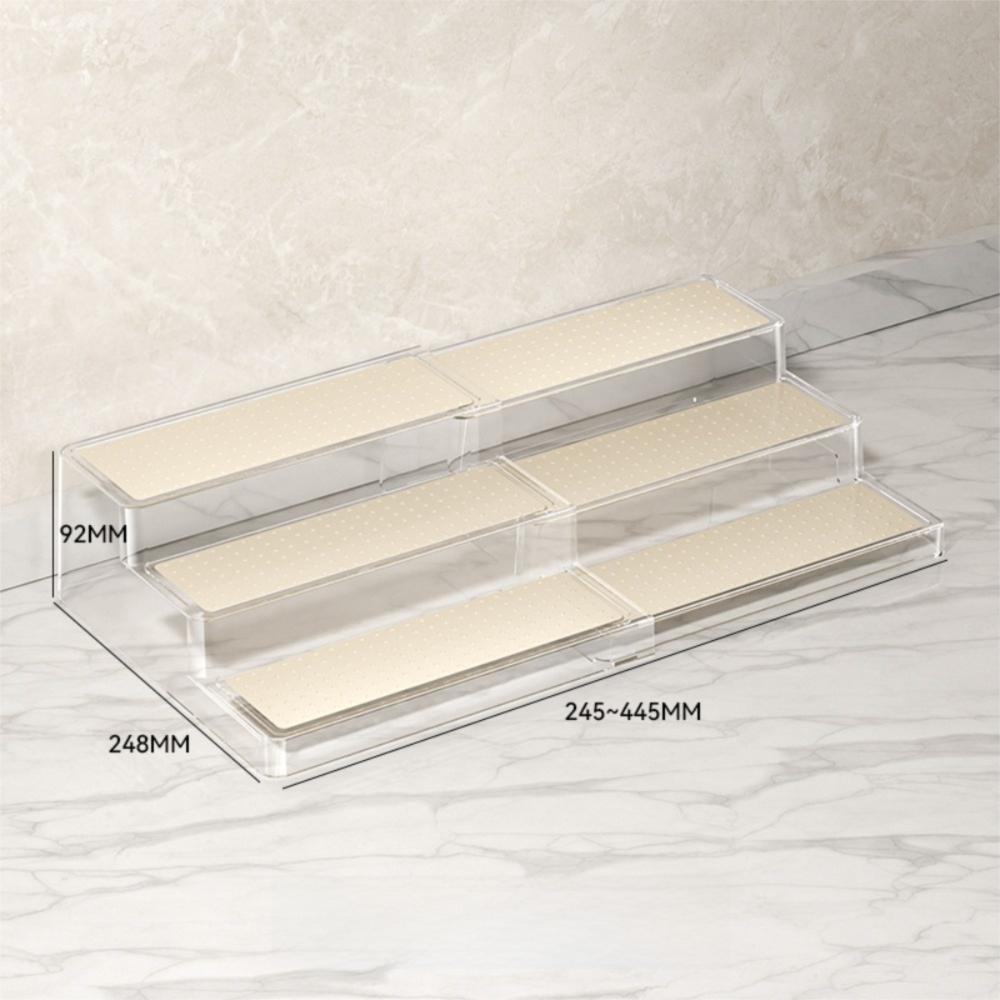 

Нескользящий органайзер для парфюмерии, выдвижная подставка для демонстрации, стойка для косметики, украшение для фигурок белый