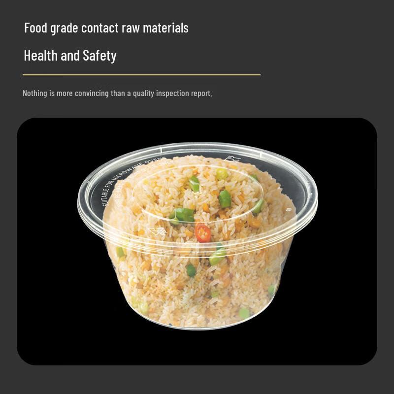 Disposable 1250ml Round Microwavable Food Container