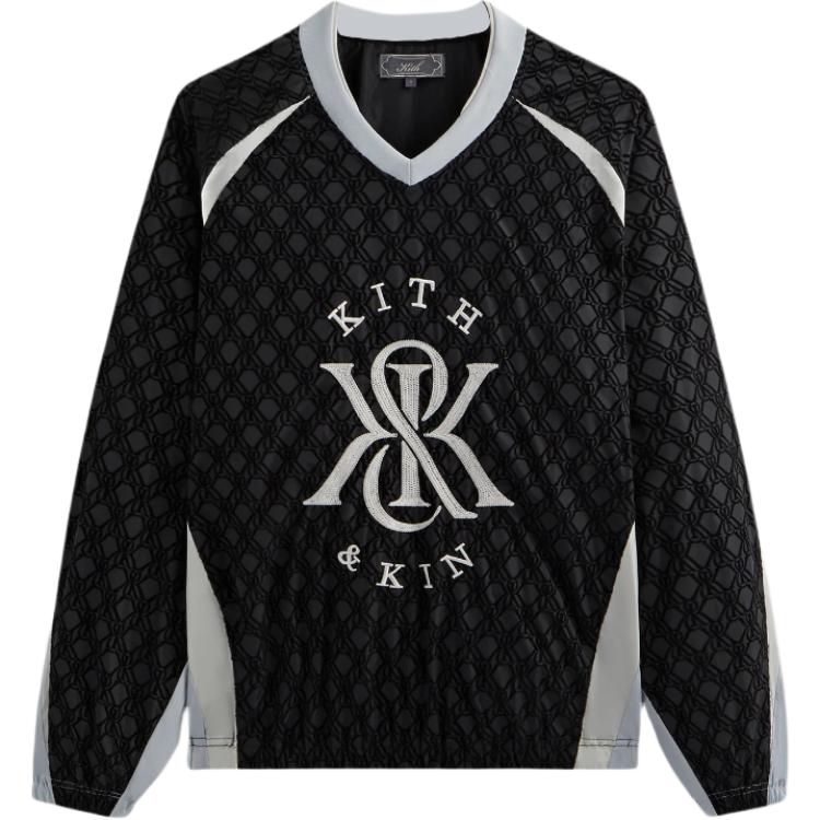 

Kith Весенняя Коллекция Dayton Fashion Мягкий Универсальный Пуловер с Длинным Рукавом Толстовка Мужская толстовка Черный KHM032988-001 L