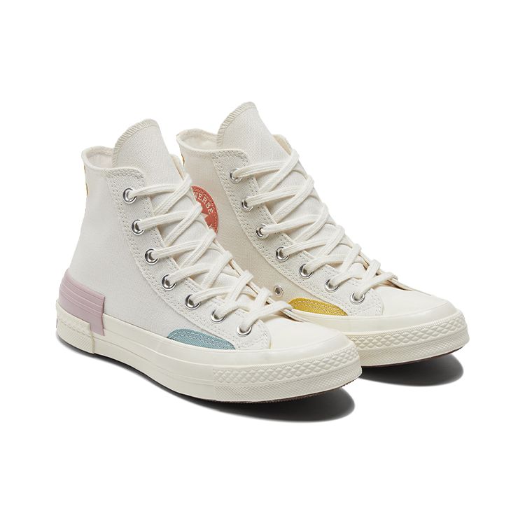 Converse Chuck 70 High White Multi Dame Joggesko Egret Multi-Color 572444C