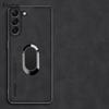 For Samsung M35 M15 M55 Sheepskin Leather Magnetic Ring Holder Case For Galaxy M34 M14 M53 M52M13 Soft TPU Lens Protection Cover