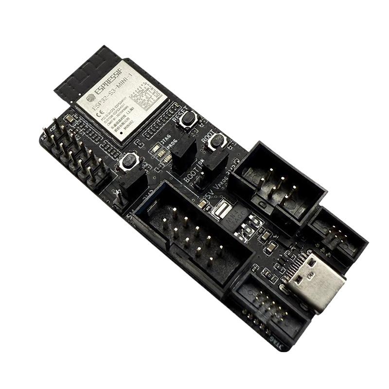 

1Pc ESP-Prog-2 Program Downloader Espressif ESP-Prog-2 Debugger Serial Communication, JTAG In-Circuit Debugging Downloader