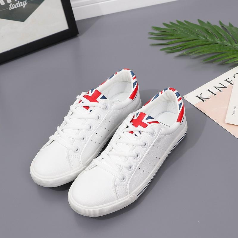 

Мода 2025 Женские кроссовки из мягкой кожи Легкие Нескользящие Перфорация для воздухопроницаемости Шнуровка Повседневная Удобная обувь для ходьбы 35