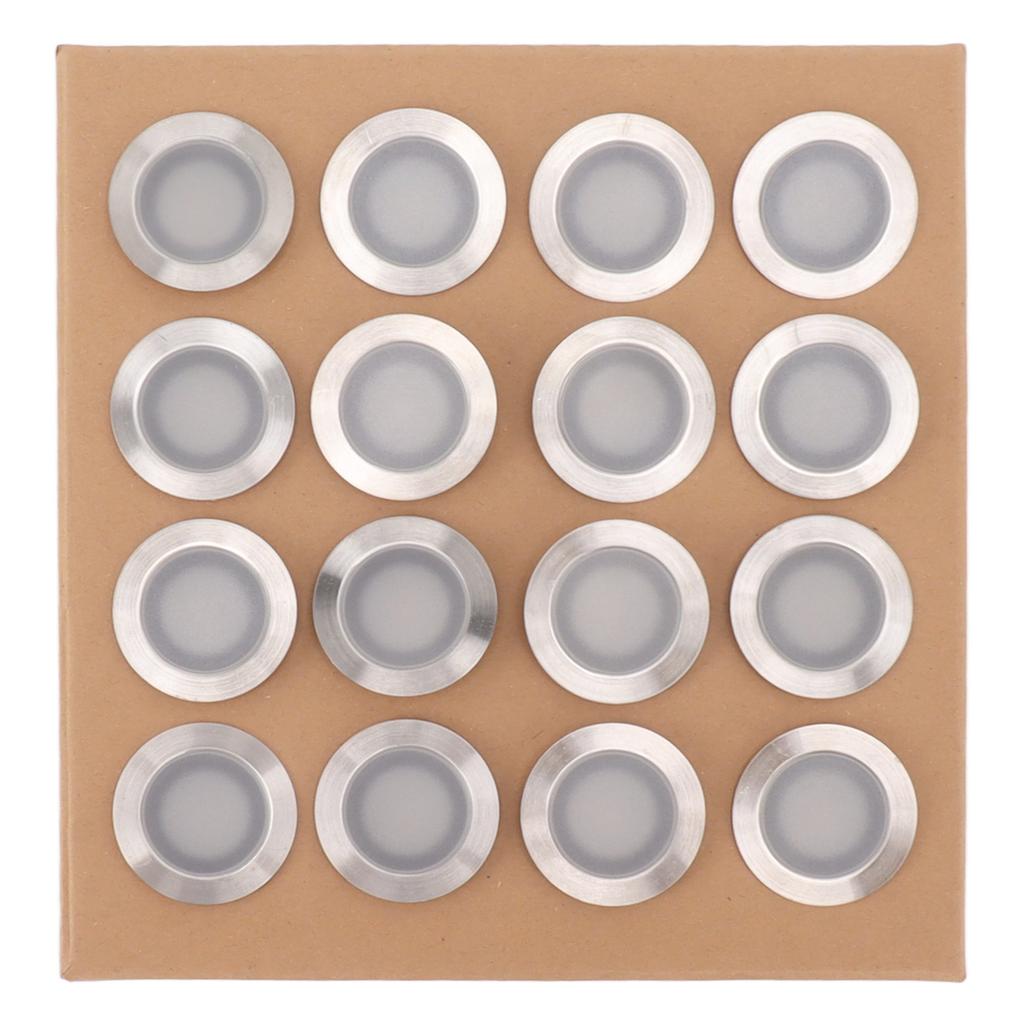 16 Pcs LED Deck Light Kit 10W 2800 To 3200K Warm White IP67 Waterproof Recessed LED Deck Lamp