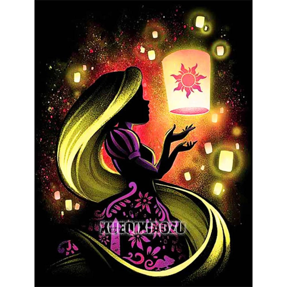 Stitch Diamond Painting Disney Prinzessin 5D DIY Vollrund_Quadrat Mosaik Stickerei Kinderzimmer Dekoration Handgemachtes Geschenk