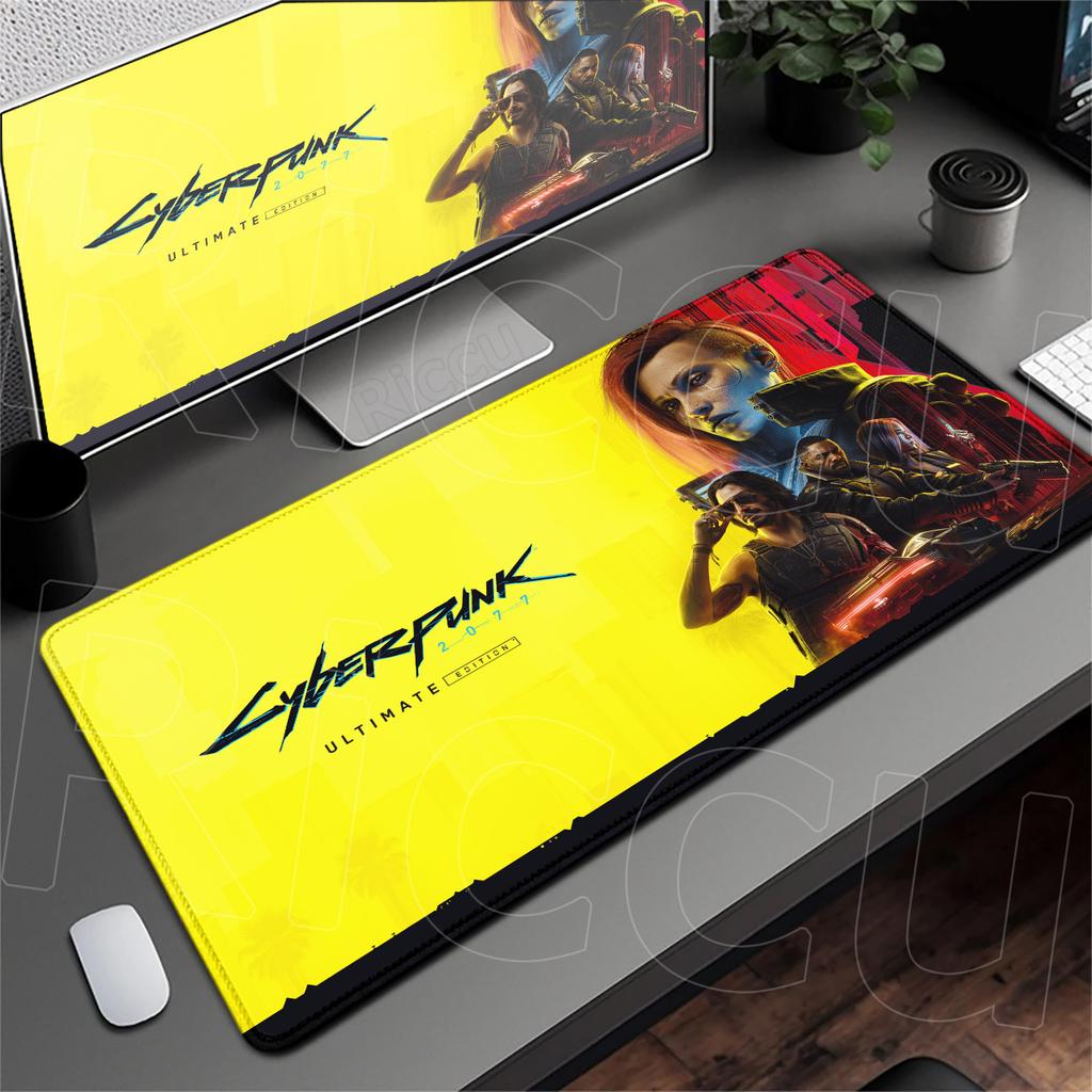 Kawaii Anime Girl Deskmat HD Printing C_cyberpunk Non-slip Mouse Pad XXL Laptop Gamer Dragon Speed Keyboard Rug Durable Washable