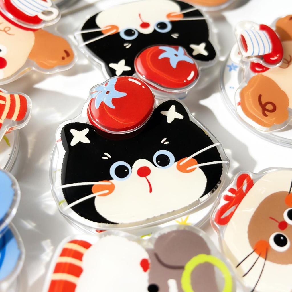 Korean Style Cartoon Animal Airbag Phone Grip & Stand