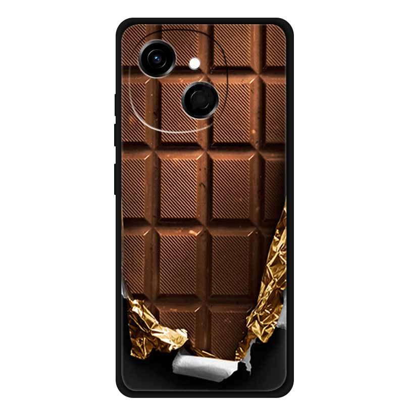 For Tecno Spark 40C Case Soft Black TPU Silicone Back Shockproof Cover for Tecno Spark40C 40 C Case Pop 10 Pro Butterfly Funda