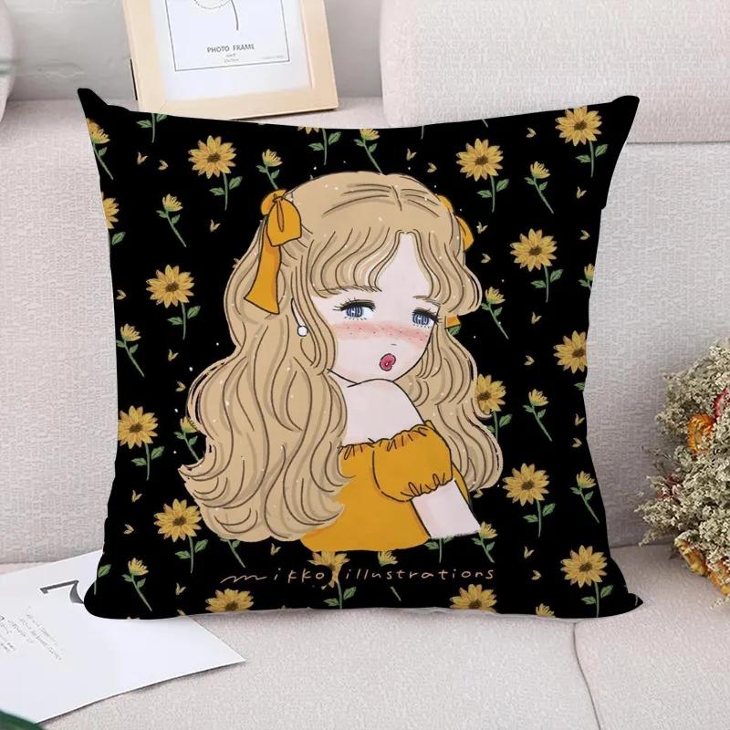 Pillow Cases Decorative Pillows Covers Mikko Illustrations Pillowcases  Sofa Cushions Fall Decor Cushion Cover Luxury