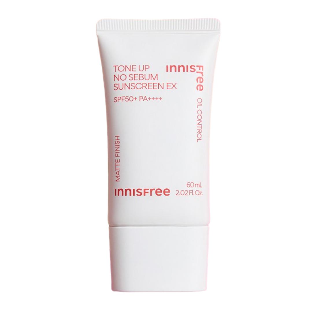 

Innisfree Tone-Up No-Sebum Sunscreen EX SPF50+ PA++++ Broad Spectrum UV Protection 60ml